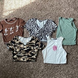 shein crop top bundle